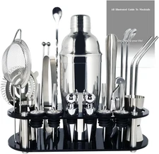Cocktail Shaker Set, 24Oz Cocktail Shaker 21-Piece Stainless Steel Bar Tools Bar