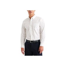 Dockers Men's Classic Fit Long Sleeve Signature Iron Free Shirt with Stain...