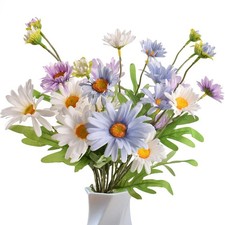 Artificial Wildflowers 6PCS, Artificial Daisy Flowers Silk Daisies Bouquet Fa...