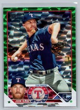 2023 Topps Jon Gray Green Foil #/499 #73 Texas Rangers