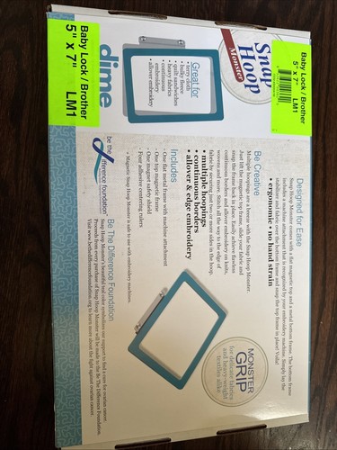 DIME Snap Hoop Monster Magnetic Embroidery Frame, Babylock, Brother, 5x7, LM1 - Picture 5 of 5