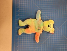 Ty Beanie Baby Peace Bear 1996 Plush Tie Dye Rainbow Collectible Toy Rare