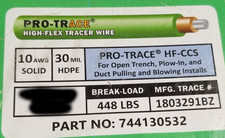 Pro Trace HF-CCS PE30 #10awg High Flex Open Trench CCS Tracer Wire Green /100ft