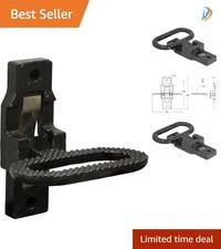 Folding Safety Step Handle for Trucks, Trailers, and RVs - Black E-Coat Finish