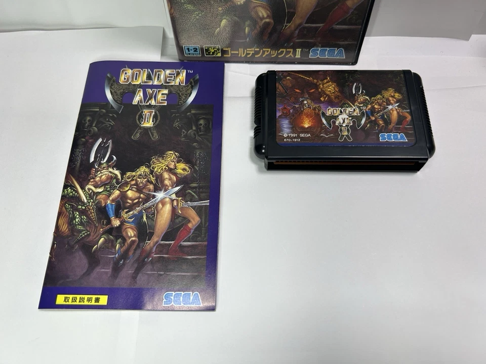 Golden Axe 2 II SEGA MEGA DRIVE CIB Manual COMPLETE Japan NTSC-J - Image 3 of 4