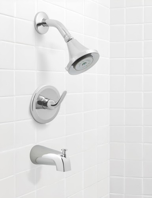 #ad Niagara Earth Luxe Single Lever Pressure Balanced Tub and Shower Kit Chrome $214.79
