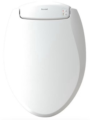 Brondell LumaWarm L60 - ROUND Heated Warm Toilet Seat Nightlight - NEW, OPEN BOX