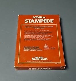 Atari 2600 Stampede By Activision Complete In Box (CIB) With Manual And More 