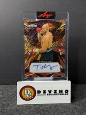 2023 Leaf Vibrance Tyson Fury Orange Shimmer Auto #3/6