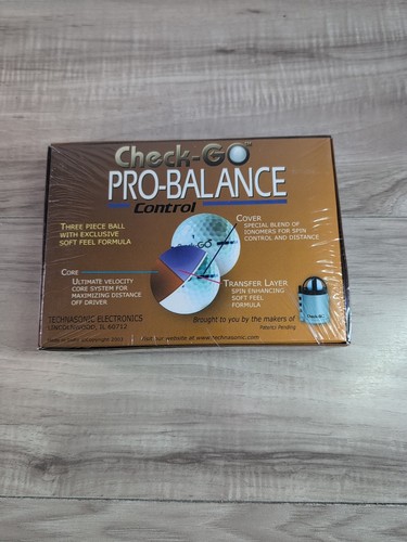 Check-Go PRO-BALANCE Control Golf Balls - Technasonic ( NEW SEALED ) - Picture 4 of 12