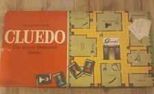 VINTAGE 1965 'CLUEDO' BOARD GAME Waddingtons COMPLETE Red box retro Clue