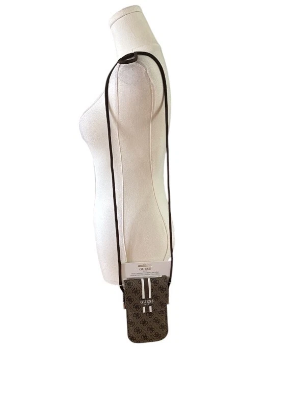 Nuevo Bolso de Mano Guess Phone Marrón,Logo,Talla 7.5"×4.7"  Foto 3 de 4