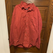 VTG Red Gap Button Down Long Sleeve Size XL Gap Made in USA Long sleeve Preppy
