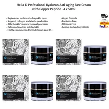 Helia-D Professional Hyaluron Anti-Aging Face Cream with Copper Peptide 4x50ml