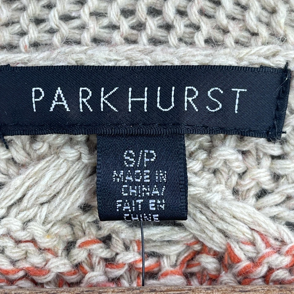 Suéter Parkhurst Ombre Mujer Academia Preppy Otoño Naranja Cuello Abierto Tejido Talla S Foto 4 de 4