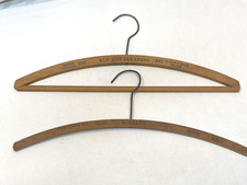 2 Advertising Vintage Wood Hangers San Jose and San Francisco