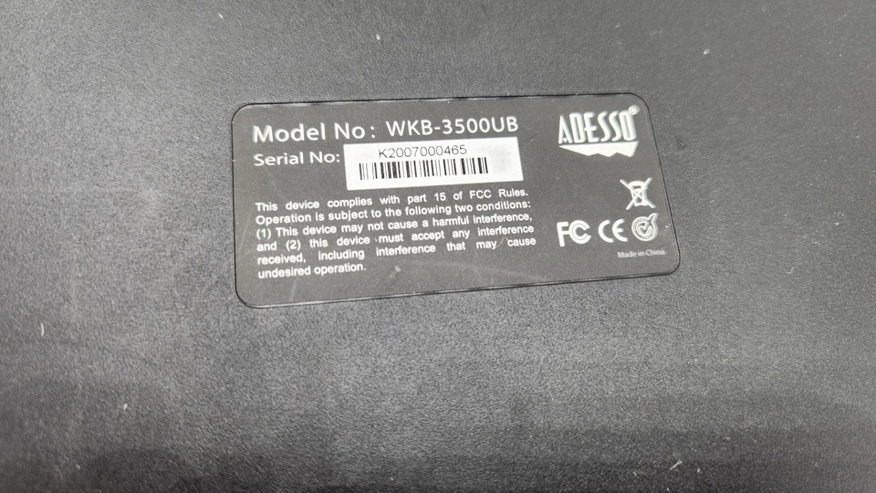 WKB-3500UB Tru-Form 3500, 2.4GHz Wireless Ergonomic Trackball Keyboard - Image 2 of 4