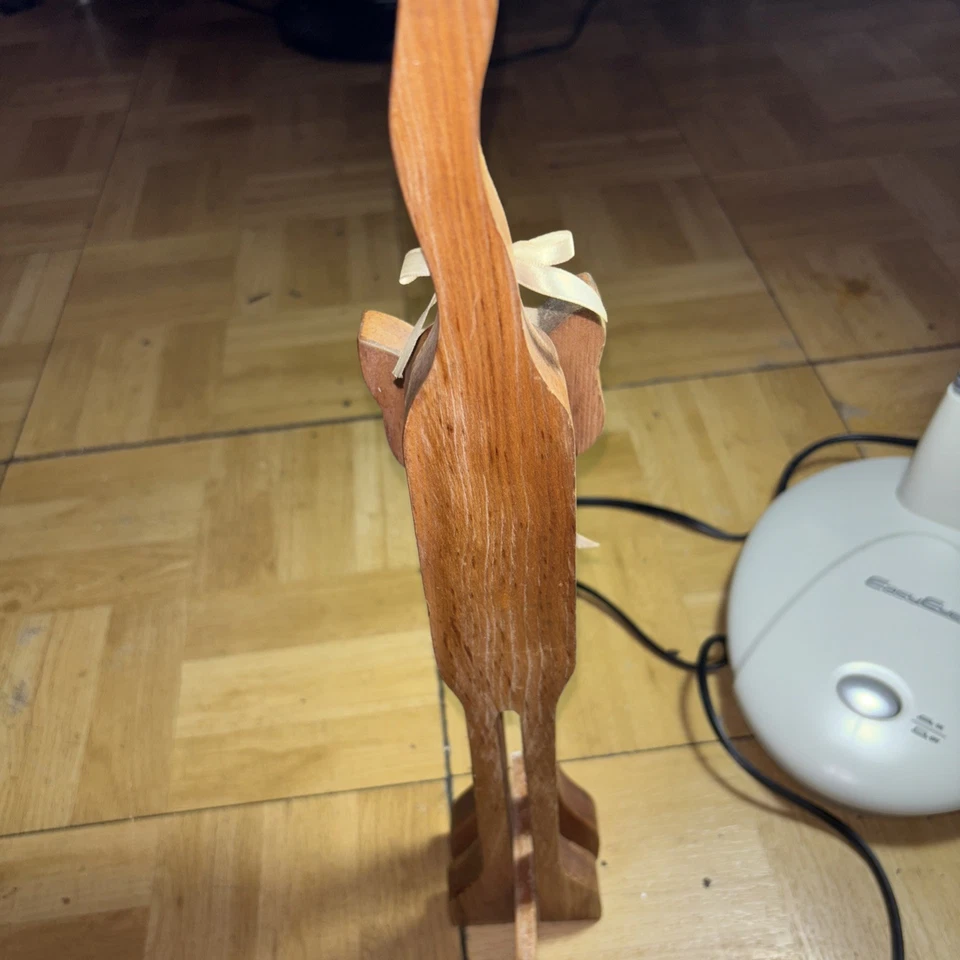 Tapón de puerta antiguo, versión gato Foto 3 de 4