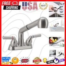 Utility Sink Faucet, Laundry Room Faucet with Pull Out Sprayer, Laundry Tub A...