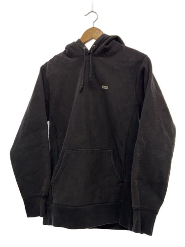 Felpa con cappuccio Supreme M cotone nero piccola scatola usata