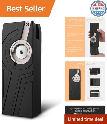 Compact 1600 Round Airsoft Speed Loader - Hand Crank Design for Quick Loading