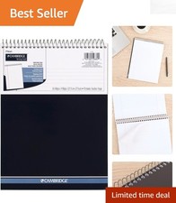 Elegant Navy Spiral Notebook 8.5  x 11    140 Pages, College Ruled, Perforated