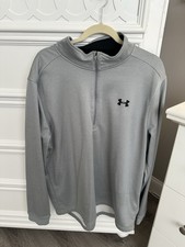Under Armour 1/4 Zip Pullover Activewear Sweater Men's Size XXL Gray 2X