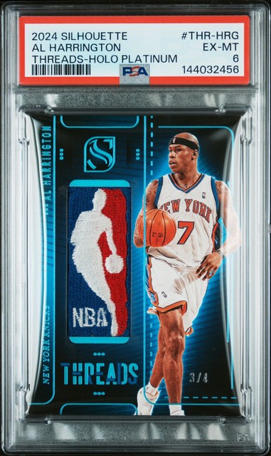 2024 Panini Silo Threads Holo Platinum #THR-HRG Al Harrington 3/4 PSA 6
