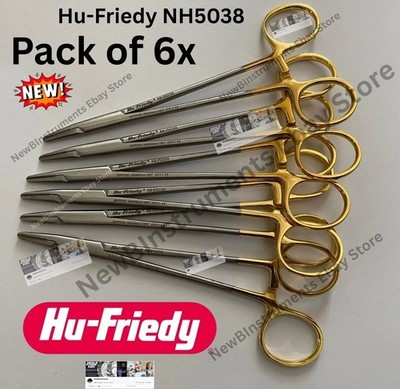 Hu-Friedy Crile Wood NH5038 Perma Sharp Needle Holder 15cm   Lot of 6