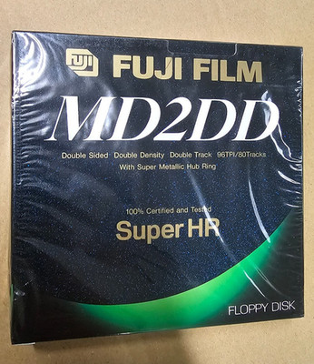 10x Fuji Film 5,25'' MD2DD Disketten Floppies Floppy - NOS - Originalverschweißt