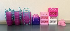 Shopkins - Lot of 26 Glitter Shopping Baskets, pet carrier, crates 