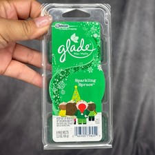 Glade Wax Melts Sparkling Spruce Holiday Christmas Winter Scent 6 pack 4 pack