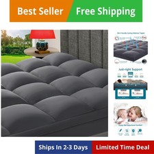 Queen Mattress Topper, Extra Thick Pillow Top Mattress Pad for Back Pain Reli...