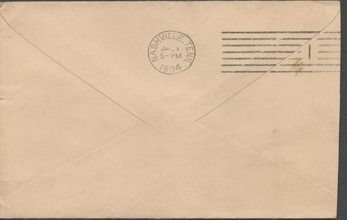 1894 Buffalo Valley, Putnam County, Tennessee - U349 Postal Stationery Columbus - Picture 2 of 2