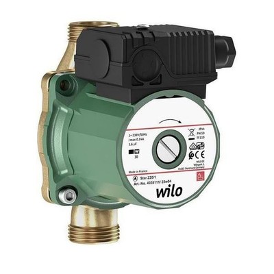 Wilo Nassläufer-Standardpumpe Star-Z 20/1,Rp1/2,1x230V,38W WILO SE 4028111