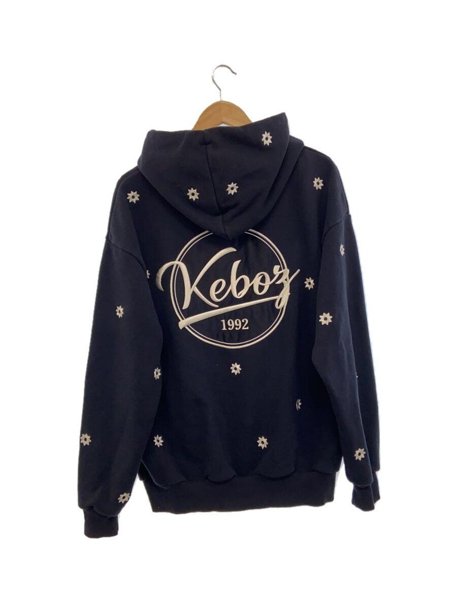 KEBOZ×NICK GEAR SWEAT HOODIE GRY Keboz Hoodie x Nick Gear Flower & BB Logo Sweat M Cotton