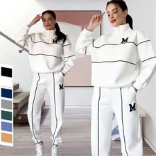 Womens 2 Piece Outfits Lounge Hoodless Pullover Sweatshirt Sweatsuit Sets Sweats