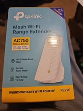 TP-LINK AC750 750Mbps WiFi Range Extender  New Open Box  