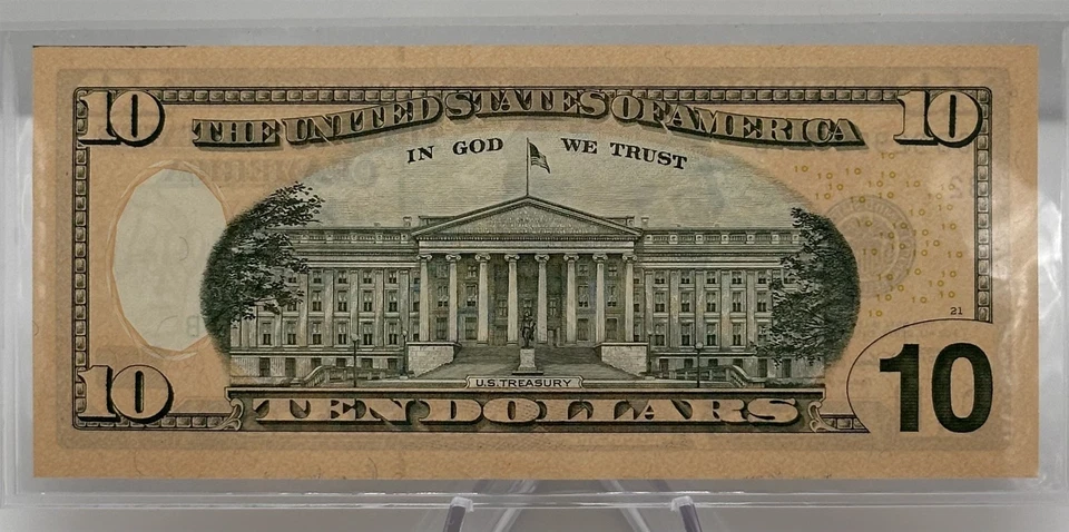 2004-A $10 United States Treasury Bill Note, B Designation, Early Version Issue! - Image 2 of 3