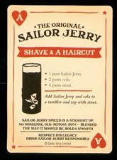 Modern playing card Sailor Jerry Tattoo Shave & Haircut drink Ace of Hearts R088