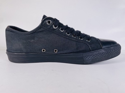 Levi’s Strauss Men’s 8.5 Capellada de Lona Black On Black Canvas Low Top 719717 - Picture 4 of 14
