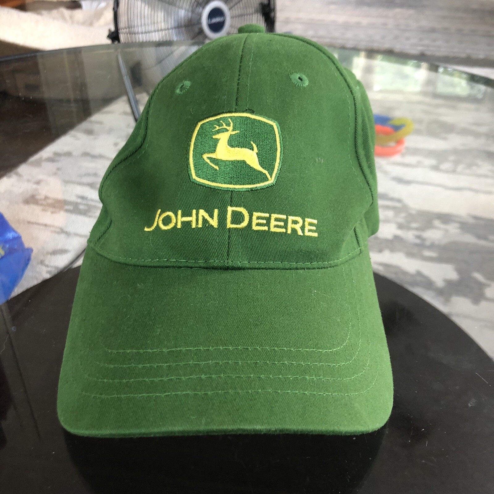 Mens John Deere Hat Baseball Cap One Size Green Cotto… Gem
