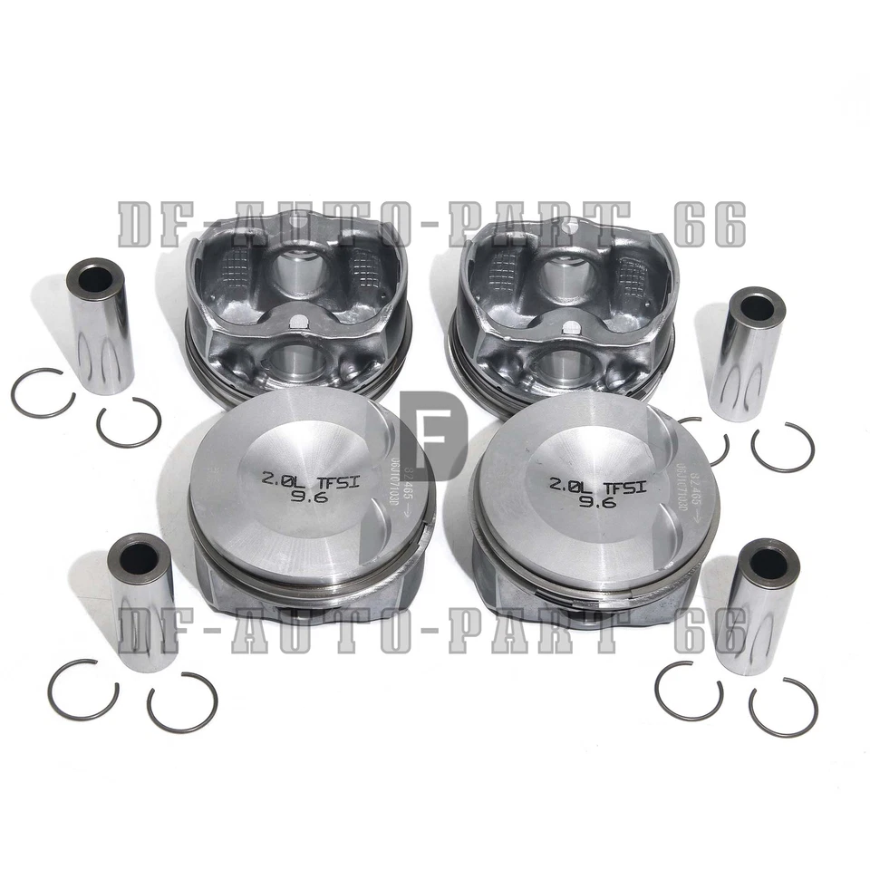 4x Pistones y anillos de motor 82,51 mm Φ21 mm para VW GTI Passat Audi A3 2,0 TFSI EA888 Foto 4 de 4