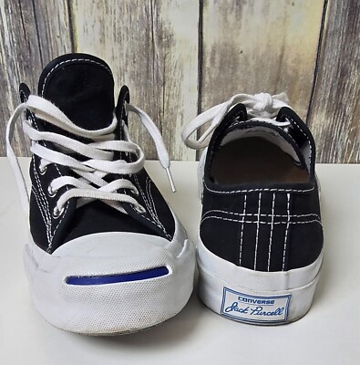 Converse Jack Purcell Signature Ox Black Low Top Shoes Size M6.5