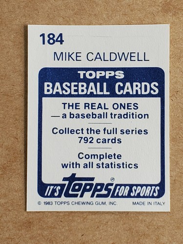 1983 TOPPS BASEBALL STICKERS YOU PICK FREE SHIPPING 50% OFF 2 OR MORE - Picture 285 of 475