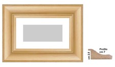 Naturholzrahmen mit Passepartout für Drucke, Poster verschiedene Größen