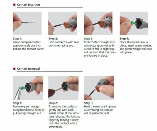 Buy Deutsch DT 2-Pin Genuine Flange Connector Kit, 14-16AWG Stamp Contacts, From USA In Ontario - Foto 9