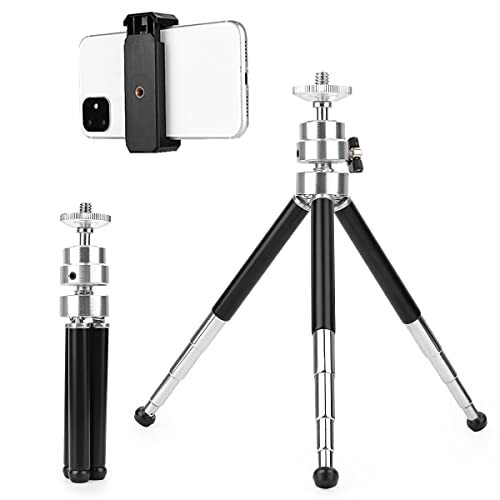 Tripod for Phone and Webcam Extendable Phone Webcam Tripod Stand with 4-9 inch