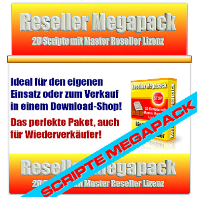 Scripte MEGAPACK 20 PHP SKRIPTE- Ideal für Webmaster - Master Reseller Lizenz