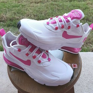 Nike Air Max 270 Reaccionar Fuego Rosa Blanco Totalmente Nuevo Para Mujer S 7 5 Ebay